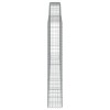 4 db íves horganyzott vas gabion kosár 400x30x180/200 cm