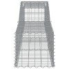 15 db íves horganyzott vas gabion kosár 400x50x40/60 cm