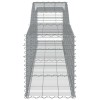 2 db íves horganyzott vas gabion kosár 400x50x60/80 cm