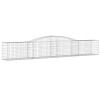 4 db íves horganyzott vas gabion kosár 400x50x60/80 cm
