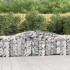10 db íves horganyzott vas gabion kosár 400x50x80/100 cm