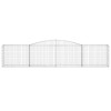 15 db íves horganyzott vas gabion kosár 400x50x80/100 cm
