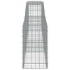 15 db íves horganyzott vas gabion kosár 400x50x80/100 cm