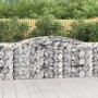4 db íves horganyzott vas gabion kosár 400x50x100/120 cm