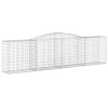 15 db íves horganyzott vas gabion kosár 400x50x100/120 cm