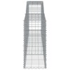15 db íves horganyzott vas gabion kosár 400x50x100/120 cm