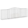 6 db íves horganyzott vas gabion kosár 400x50x120/140 cm