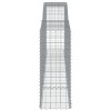 10 db íves horganyzott vas gabion kosár 400x50x120/140 cm