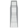 15 db íves horganyzott vas gabion kosár 400x50x120/140 cm