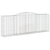 4 db íves horganyzott vas gabion kosár 400x50x140/160 cm
