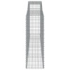 4 db íves horganyzott vas gabion kosár 400x50x140/160 cm