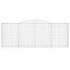 10 db íves horganyzott vas gabion kosár 400x50x140/160 cm