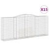 15 db íves horganyzott vas gabion kosár 400 x 50 x 160/180 cm