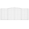 15 db íves horganyzott vas gabion kosár 400 x 50 x 160/180 cm