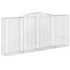 3 db íves horganyzott vas gabion kosár 400x50x180/200 cm