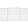3 db íves horganyzott vas gabion kosár 400x50x180/200 cm
