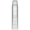 4 db íves horganyzott vas gabion kosár 400x50x180/200 cm