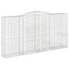 2 db íves horganyzott vas gabion kosár 400x50x200/220 cm