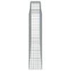 2 db íves horganyzott vas gabion kosár 400x50x200/220 cm