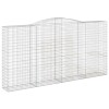 4 db íves horganyzott vas gabion kosár 400x50x200/220 cm