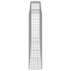 6 db íves horganyzott vas gabion kosár 400x50x200/220 cm