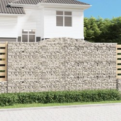 10 db íves horganyzott vas gabion kosár 400x50x200/220 cm