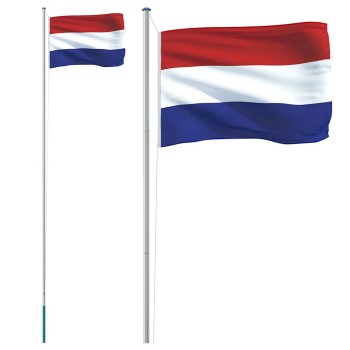 Alumínium holland zászló és rúd 6,08 m