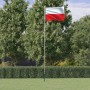 Alumínium lengyel zászló és rúd 6,08 m