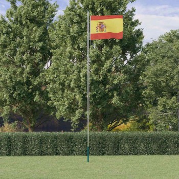Alumínium spanyol zászló és rúd 6,08 m