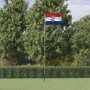 Alumínium horvát zászló és rúd 5,5 m