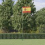 Spanyol alumínium zászló és rúd 5,5 m