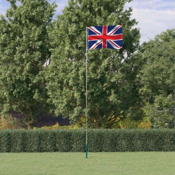 Brit alumínium zászló és rúd 5,5 m