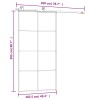 Esg üveg-alumínium tolóajtó fémszerelvény-szettel 102,5x205 cm