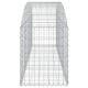 Íves horganyzott vas gabion kosár 200x50x60/80 cm