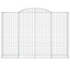 Íves horganyzott vas gabion kosár 300 x 50 x 200/220 cm