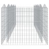 Íves horganyzott vas gabion magaságyás 400 x 100 x 100 cm