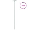 20 db sötétzöld acél kerti növénykaró 61 cm