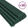 30 db zöld acél kerti növénykaró 60 cm