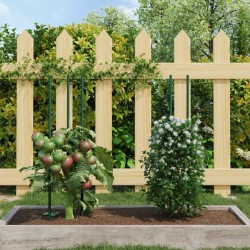 30 db zöld acél kerti növénykaró 60 cm