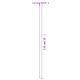 30 db zöld acél kerti növénykaró 115 cm 30 db zöld acél kerti növénykaró 115 cm