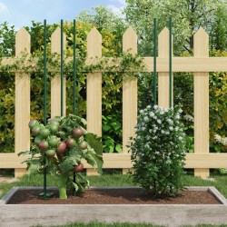 30 db zöld acél kerti növénykaró 115 cm