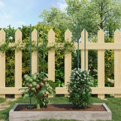 30 db zöld acél kerti növénykaró 150 cm