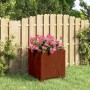 Rozsda színű corten acél növénytartó lábbal 30 x 30 x 30 cm
