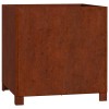 Rozsda színű corten acél növénytartó lábbal 50 x 50 x 50 cm