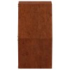 2 db rozsda színű corten acél fali növénytartó 46 x 10 x 40 cm