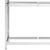 4 db ezüstszínű 3 szintes acél gumiabroncstartó 110x40x200 cm