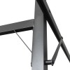 Tópszínű pergola behúzható tetővel 395 x 292 x 230 cm