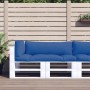 3 db kék szövet raklappárna