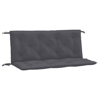 2 db antracit oxford szövet kerti padpárna 120 x 50 x 7 cm