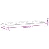 2 db piros oxford szövet kerti padpárna 200 x 50 x 7 cm